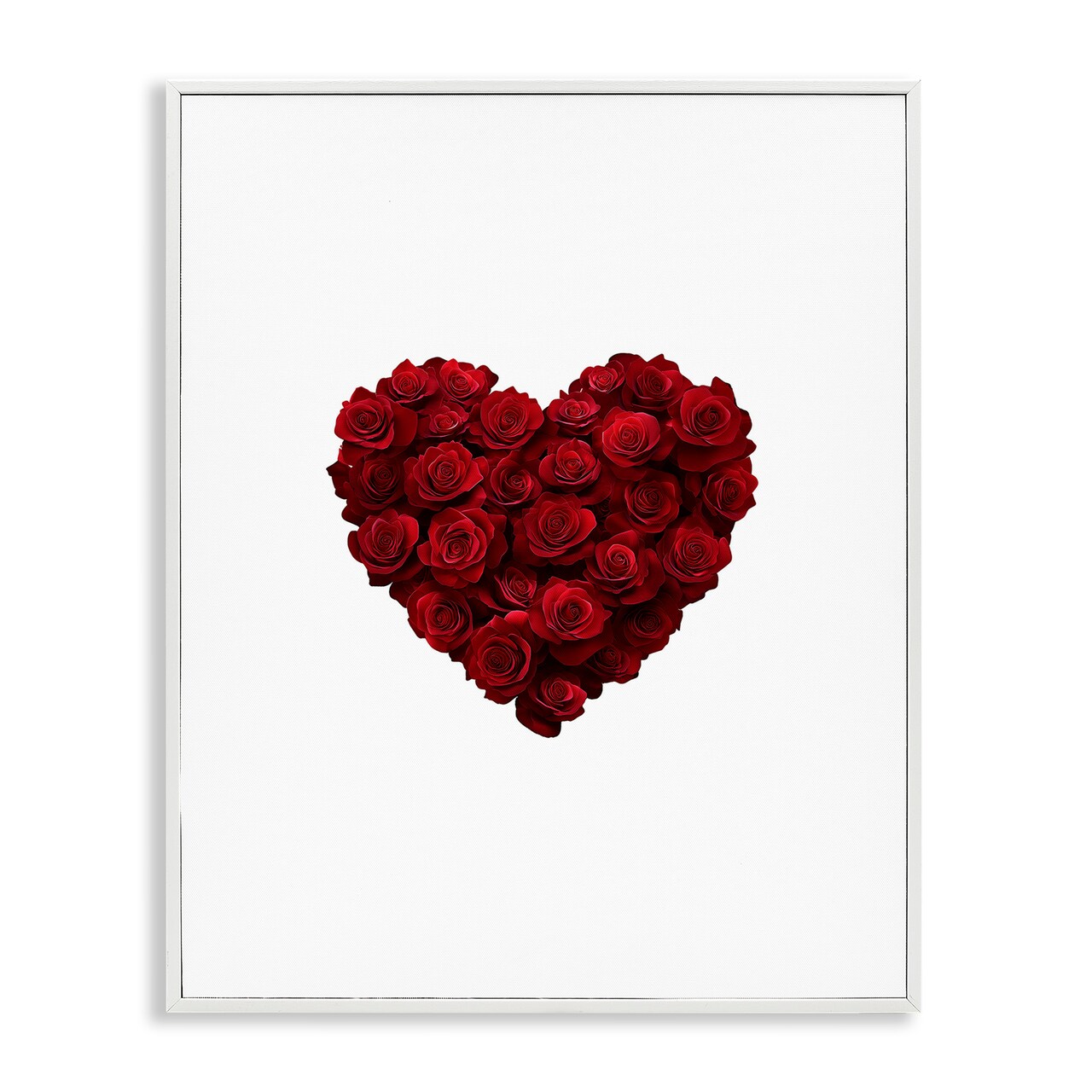Stupell Industries Heart of Roses Bouquet Framed Giclee, design by Christine Simpson Art